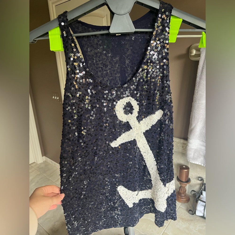 Sparkle J Crew Anchor Top